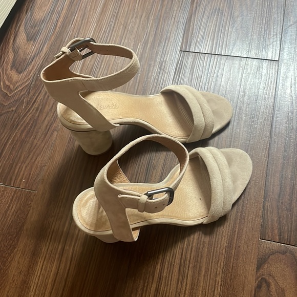 Madewell Suede Nude Heels - Picture 3 of 7